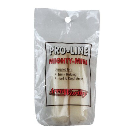 Arroworthy 4" Mini Paint Roller Cover, 3/16" Nap, Mohair, 2 PK 4-BMT/P